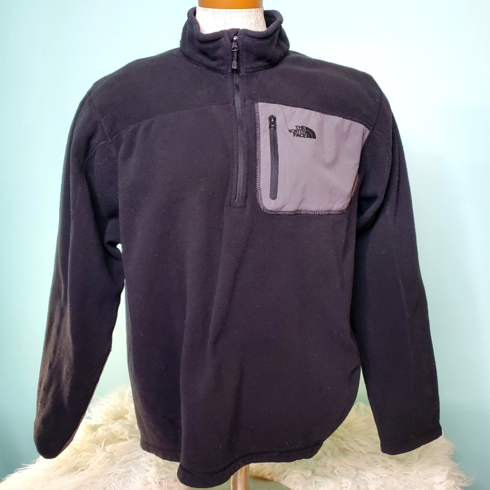 The North Face 1/4 zip fleece pullover men's Large